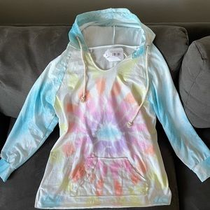 Soft tie dye hood and pant set